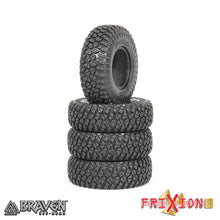 Load image into Gallery viewer, FXISD1AK - 1” Braven Ironside Scale tires + standard foam // Alien Kompound // 2 TIRES + 2 FOAMS PER PACK